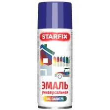 Краска-эмаль аэроз. универсальная чернильный STARFIX 520мл (5022) (Ночной синий, глянцевая)