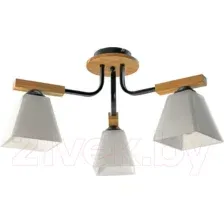 Люстра Aitin-Pro НПБ 02-3x60-102 / N5462/3 (черный/дерево)