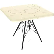 Кухонный стол Sheffilton SHT-TU2-1/TT30 83/83 (черный муар/бежевый ral1013)