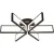 Припотолочная люстра Estares Maldi 165W 6S-APP-850x200-BLACK/WHITE-220-IP20