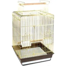 Клетка для птиц Triol 50611006, 475х475х860 мм, золото