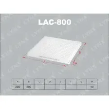 Салонный фильтр LynxAuto LAC800