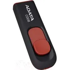 USB flash накопитель A-data C008 Black-Red 32 Gb (AC008-32G-RKD)