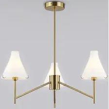 Подвесная люстра Ambrella light LH57131/3 BS/FR (латунь/белый матовый)
