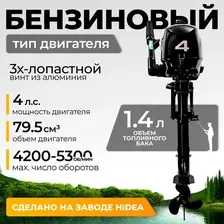 Мотор лодочный BarrakuDA HD4FHWS