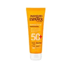 Солнцезащитный влагостойкий легкий крем для лица с Алоэ Вера SPF50+, 75 мл