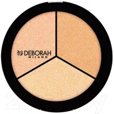 Хайлайтер Deborah Milano Highlighter Trio Palette Secrets Of Strobing