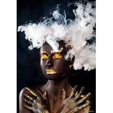 Картина на стекле Stamprint Дама и дым AR004 (100x70)
