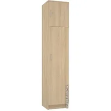 Шкаф-пенал МДК ПРСЗ закрытый 2020x400x400 (дуб млечный)