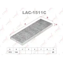 Салонный фильтр LYNXAUTO LAC-1511C OPEL Vectra B 95>
