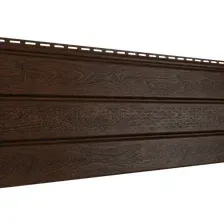 Софит для крыши Ю-Пласт (ПВХ).0300.Н. Проф перфорированный частично (3м, орех темный)