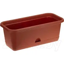 Ящик для рассады Idea М3220 (терракотовый, с поддоном)