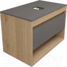 Teymi Тумба под умывальник Ritta 75 T60525 (дуб эврика/графит матовый)