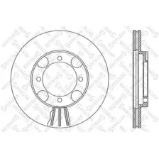 диск тормозной передний Hyundai Lantra 15 95 STELLOX 6020-3408V-SX