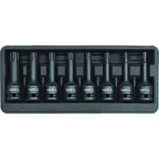 YATO Набор головок-бит ударных RIBE, 1/2 inch, 8 пр RM5, 6, 7, 8, 10, 11, 12, 13, в пластм. боксе