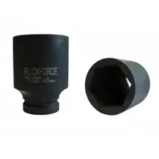 RF48510063 Головка торцевая 63мм 1' 6-гранная ударная удлиненная L=90мм ROCKFORCE RF-48510063 /1/15