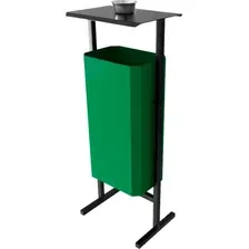 Уличная урна Allerd Стандарт 50л с пепельницей (зеленый)