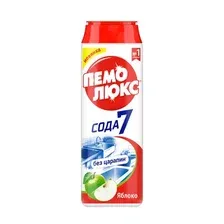 Порошок чистящий ПЕМОЛЮКС Сода 7 Яблоко, 480 г