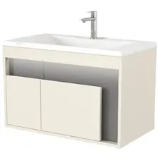 Дабер Тумба под умывальник 016 WeltWasser Deilbach 7517-80 Т16.8W.0.19_light (с подсветкой, бежевый/серый)