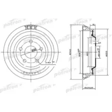 Тормозной барабан PATRON PDR1004