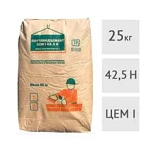 Цемент (портландцемент) М500 Д0 ЦЕМ I 42,5Н, 25 кг (ОАО "Мальцовский Портландцемент")