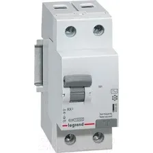 Дифференциальный автомат Legrand RX3 1P+N C 10А 30мА 6кА 2М AC / 419397