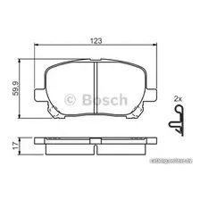 Тормозные колодки Bosch 0986424761