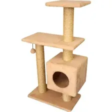 Комплекс для кошек Cat House Буран 1.06, сизаль бежевый