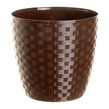 Кашпо BigPlast Stars Ratan 38784 (коричневый)