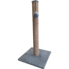 Когтеточка Cat House Столбик 75, джут серый