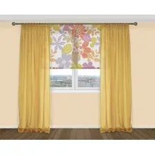Комплект гардин Delfa Voile СТШ/Д-050 Voile/603 2x2.7 м (шафран, 2 шт)