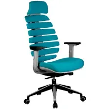 офисное компьютерное кресло Riva Chair Shark, бирюзовый