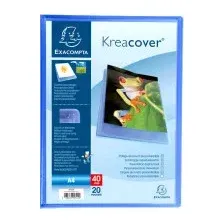Папка для бумаг Exacompta Kreacover 5722E (синий)