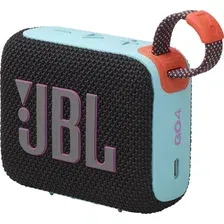 Портативная колонка JBL Go 4 (черный/голубой/оранжевый)