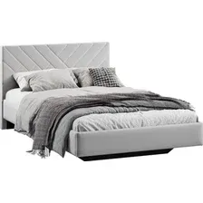 Кровать Трия Кевия 1200 Тип 1 (велюр Confetti Silver)