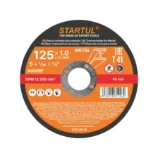 Круг отрезной 125х1.0x22.2 мм для металла STARTUL STANDART
