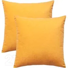 Декоративная подушка Matex Velours 49-890 (2шт, горчичный)