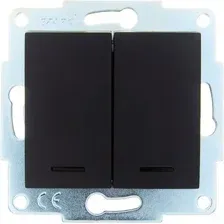 Выключатель Lezard Asti 7081-4288-112 (черный бархат)