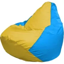 Кресло-мешок Flagman Груша Макси Г2.1-263 (голубой/желтый)