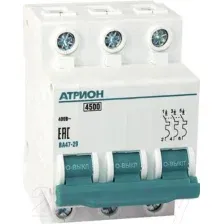 Выключатель автоматический Атрион VA4729-3-63B