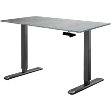 Стол Механический подъемный стол Kingstyle Manual N02-22R Black, бетон чикаго светло-серый