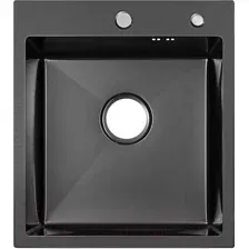 Мойка кухонная Arfeka Eco AR PVD Nano 45x50 (черный)