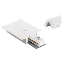 Коннектор для шинопровода JAZZway PTR/R EC-WH / 5031999 (белый)