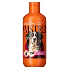 Шампунь от блох Amstrel Антипаразитарный с маслом пальмарозы и алоэ для собак (300мл)