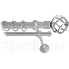 Карниз для штор Lm Decor Булава 097 2р витой 25/16мм (сатин, 2.8м)