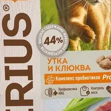 Сухой корм для кошек Sirius для стерилизованных с уткой и клюквой 1.5 кг