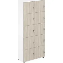 Шкаф распашной Norden 10 ячеек 80х40х186.6 SG.820.WH.OL (белый/дуб светлый)