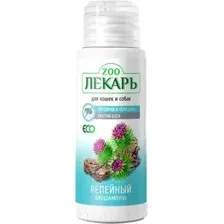Шампунь от блох Zooлекарь ЭКО Репейный с корой дуба для кошек и собак (80мл)