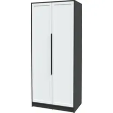 Шкаф распашной Интерлиния Концепт Тренд КТ-Ш2 (антрацит/белый)