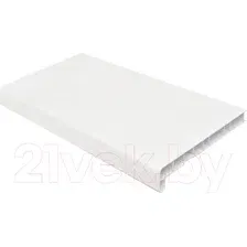 Подоконник VPL Премиум с заглушкой 450x2200 (сатин белый)